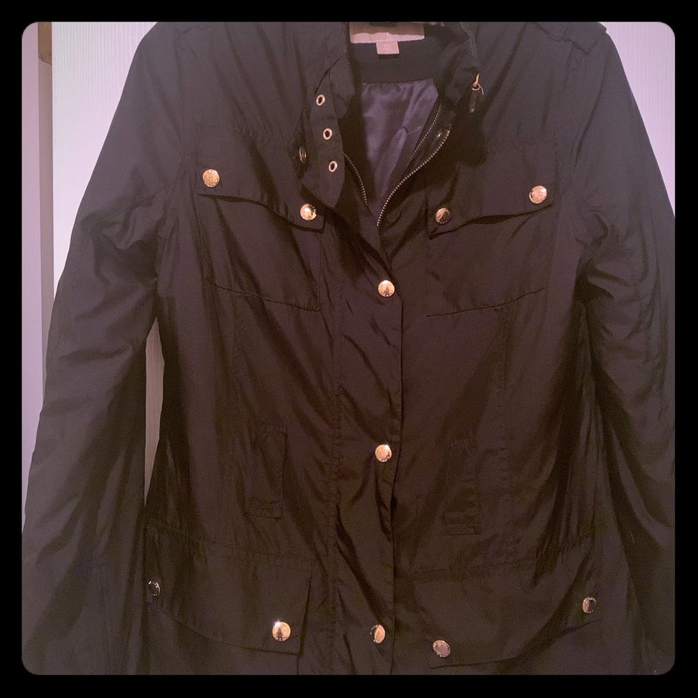 Black Michael Kors Wind Breaker